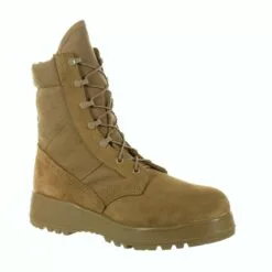 Rocky Boots Rocky Mens Coyote Brown Leather Hot Weather Military Boots