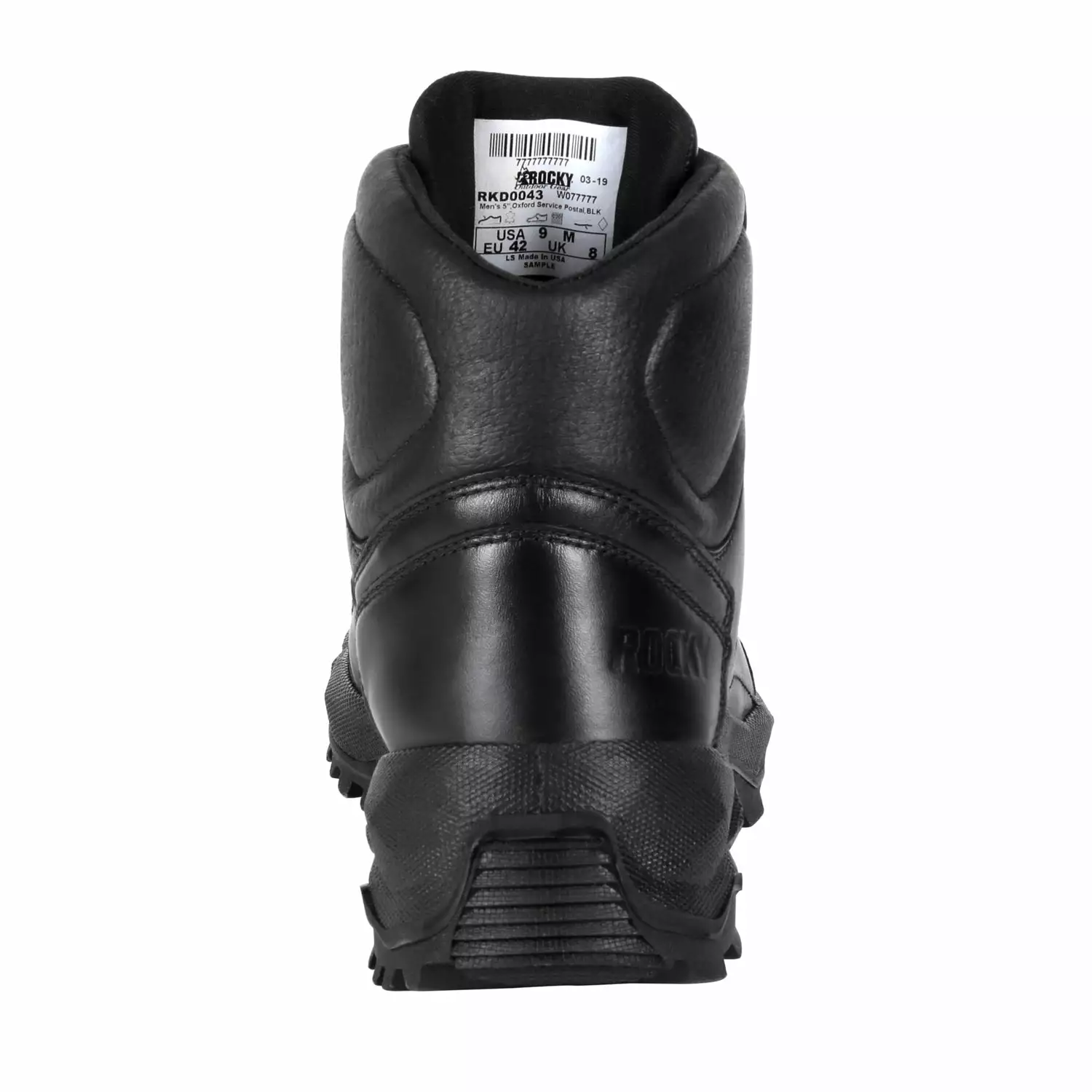 Rocky Boots Rocky Mens Black Leather Priority Postal-Approved Duty Boots 4 Rocky Boots Rocky Mens Black Leather Priority Postal-Approved Duty Boots - Image 2