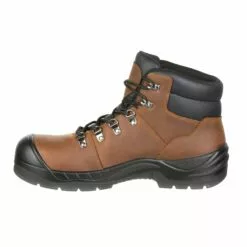 Rocky Boots Rocky Mens Brown Leather Worksmart CT WP Work Boots -Boots Sales Shop RKK0245 instep profile