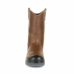 Rocky Boots Rocky Mens Brown Leather WorkSmart CT MetG Work Boots -Boots Sales Shop RKK0264 front