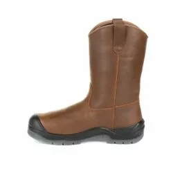 Rocky Boots Rocky Mens Brown Leather WorkSmart CT MetG Work Boots -Boots Sales Shop RKK0264 instep profile