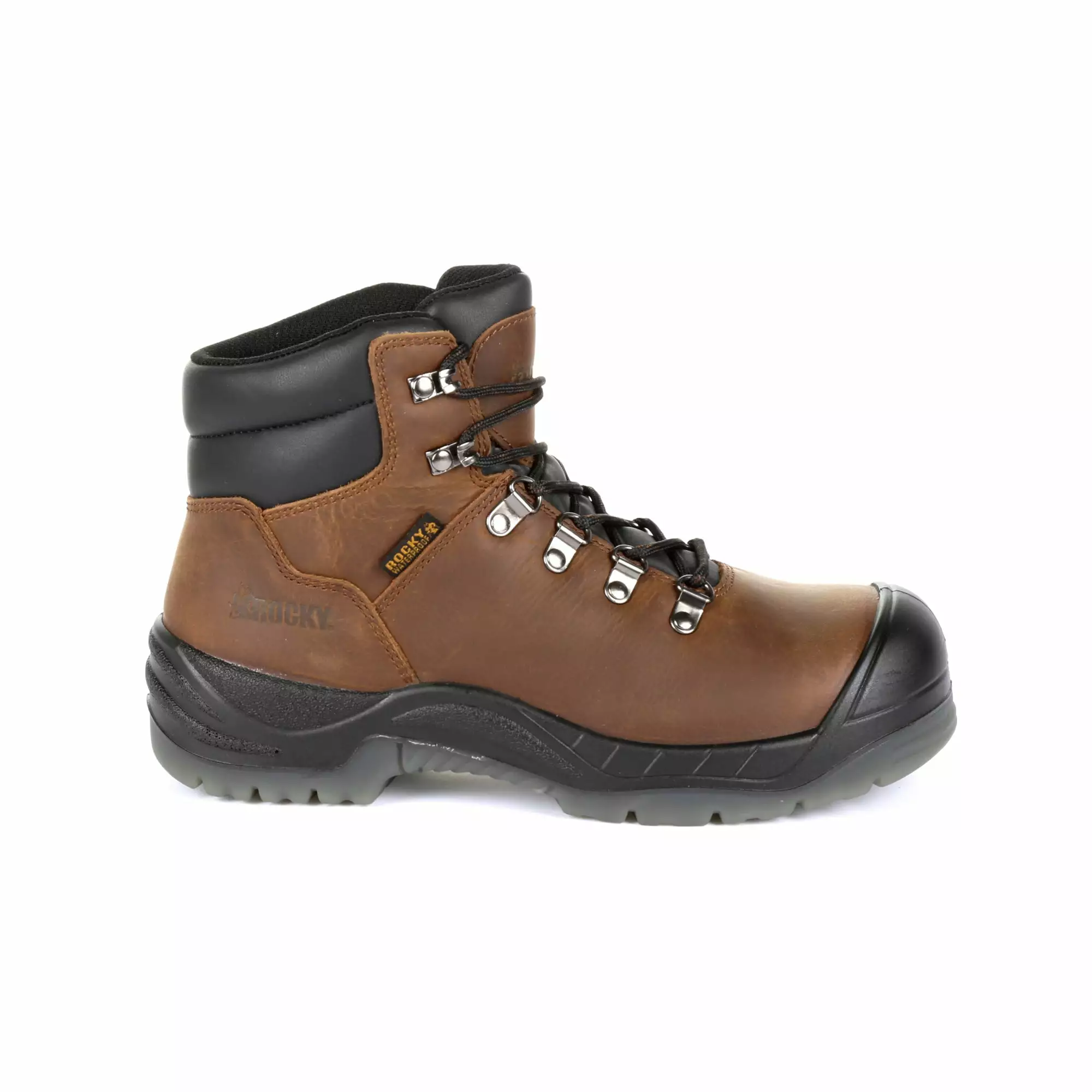 Rocky Boots Rocky Womens Brown Leather WorkSmart CT Work Boots 9 Rocky Boots Rocky Womens Brown Leather WorkSmart CT Work Boots - Image 7