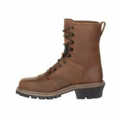 Rocky Boots Rocky Mens Dark Brown Leather CT Waterproof Logger Boots 13 Rocky Boots Rocky Mens Dark Brown Leather CT Waterproof Logger Boots -Boots Sales Shop RKK0277 instep profile