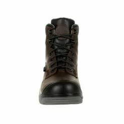Rocky Boots Rocky Mens Brown Leather Worksmart 6in CT WP Work Boots -Boots Sales Shop RKK0310 front