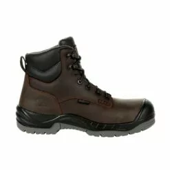 Rocky Boots Rocky Mens Brown Leather Worksmart 6in CT WP Work Boots -Boots Sales Shop RKK0310 profile