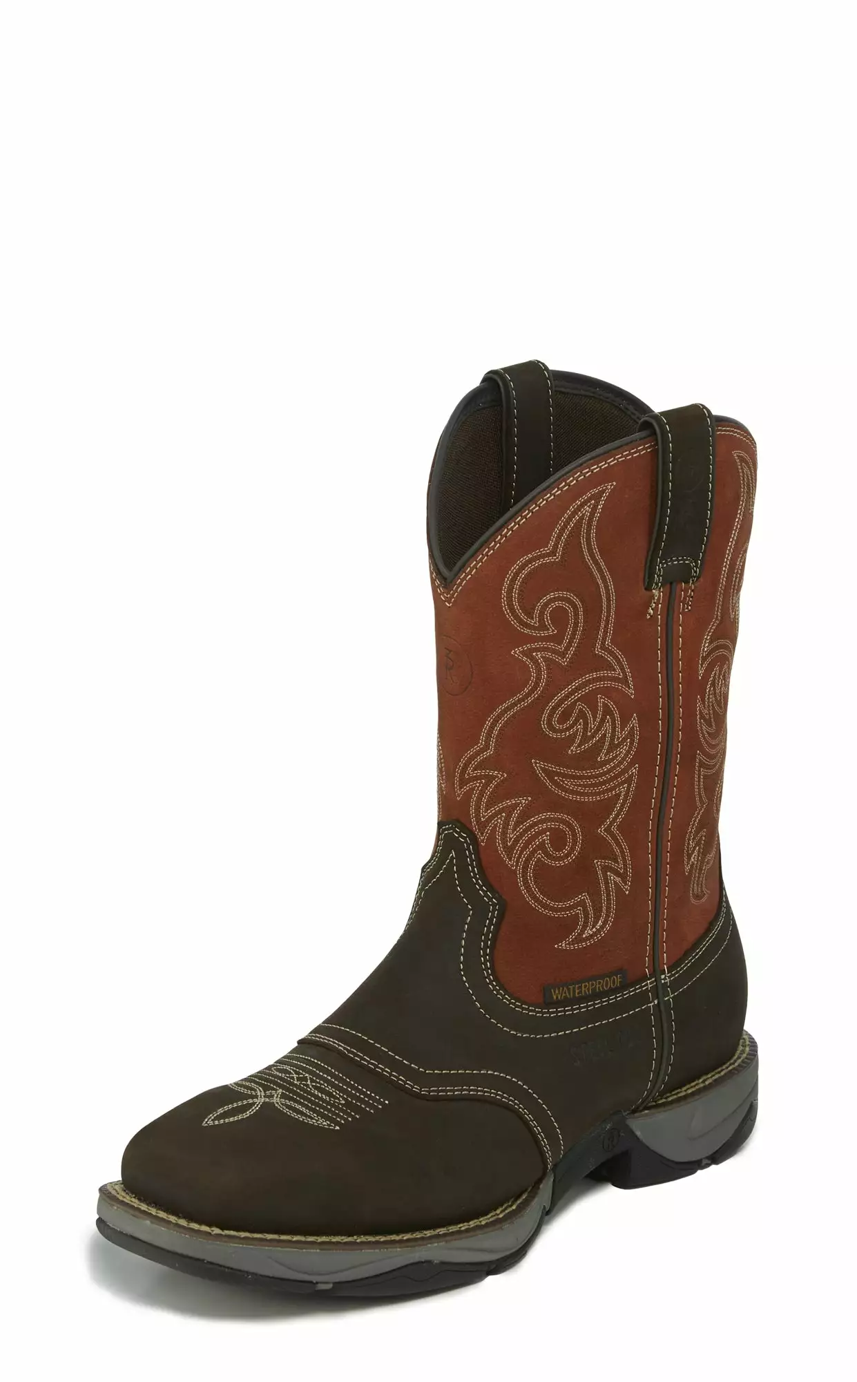 Tony Lama ST WP EH Mens Chocolate/Ruby Junction Leather Work Boots 3 Tony Lama ST WP EH Mens Chocolate/Ruby Junction Leather Work Boots