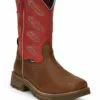 Tony Lama 11in Mens Red/Brown Energy Comp Toe Leather Work Boots 2 Tony Lama 11in Mens Red/Brown Energy Comp Toe Leather Work Boots -Boots Sales Shop TNL 001 TW3400