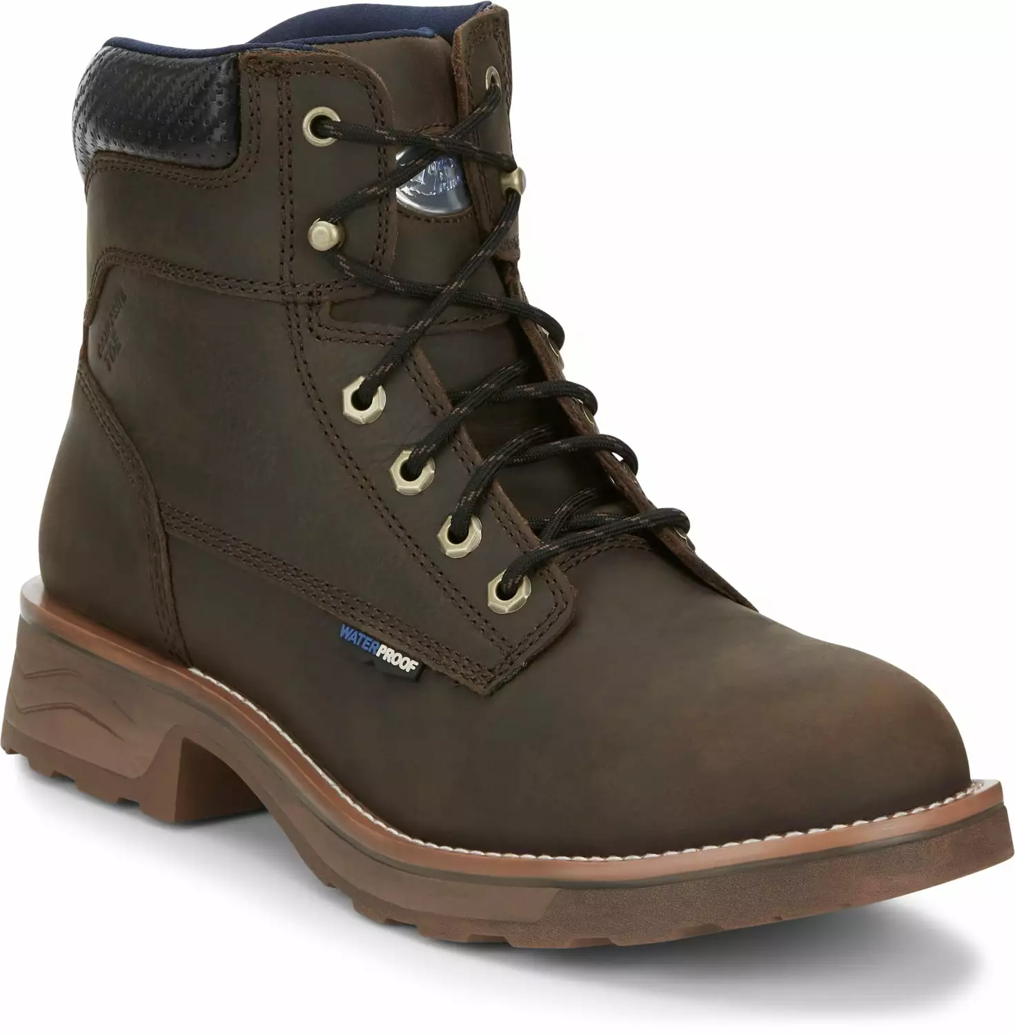 Tony Lama 6in WP Mens Walnut Kinetic Leather Work Boots 3 Tony Lama 6in WP Mens Walnut Kinetic Leather Work Boots