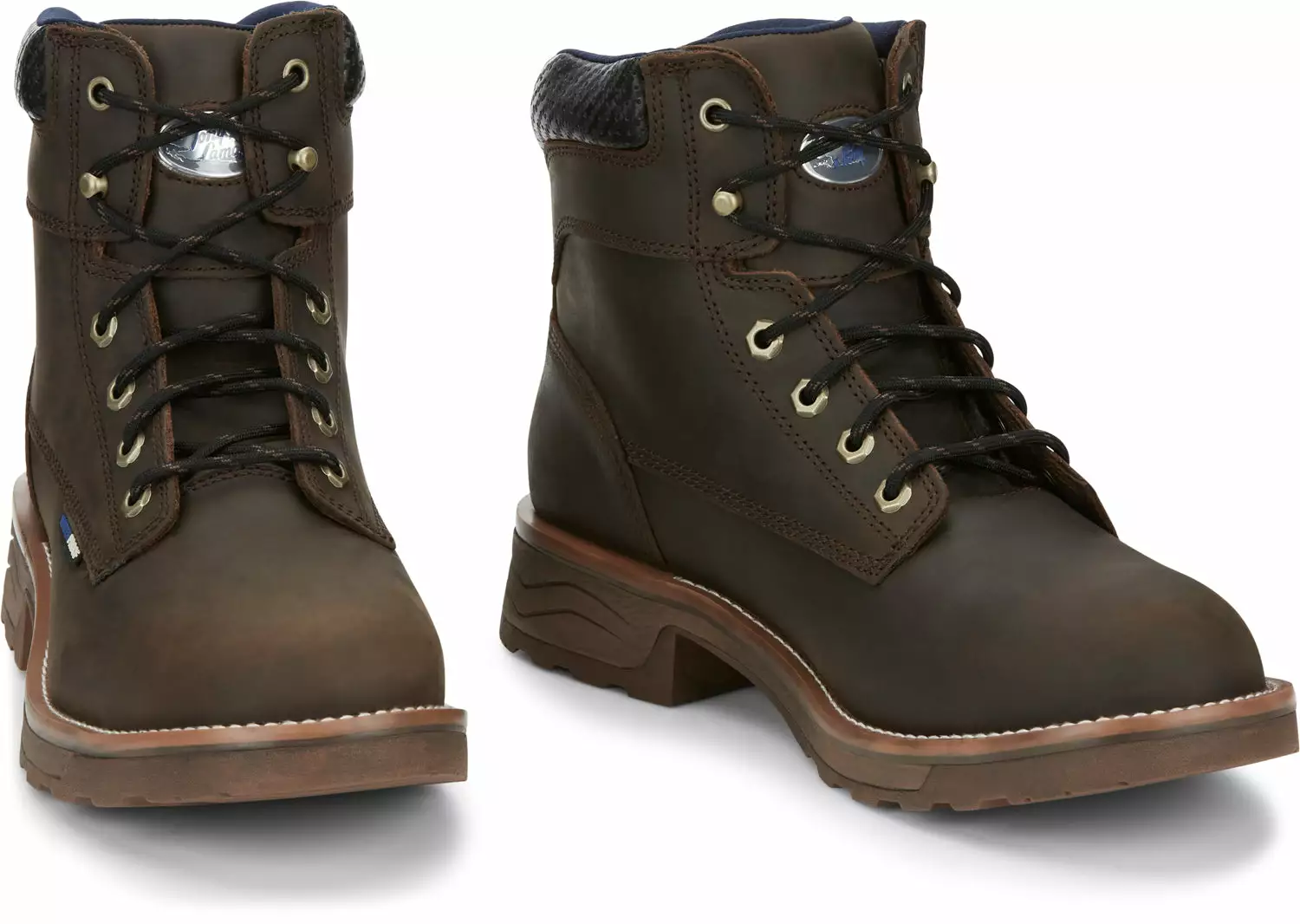 Tony Lama 6in WP Mens Walnut Kinetic Leather Work Boots 4 Tony Lama 6in WP Mens Walnut Kinetic Leather Work Boots - Image 2