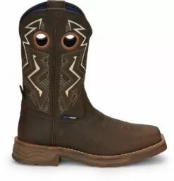 Tony Lama 11in Mens Walnut Force Comp Toe Leather Work Boots -Boots Sales Shop TNL 004 TW3403