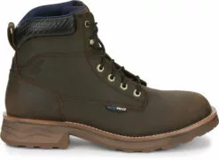 Tony Lama 6in WP Mens Walnut Kinetic Leather Work Boots 12 Tony Lama 6in WP Mens Walnut Kinetic Leather Work Boots -Boots Sales Shop TNL 004 TW3411