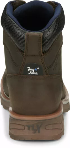 Tony Lama 6in WP Mens Walnut Kinetic Leather Work Boots 14 Tony Lama 6in WP Mens Walnut Kinetic Leather Work Boots -Boots Sales Shop TNL 006 TW3411