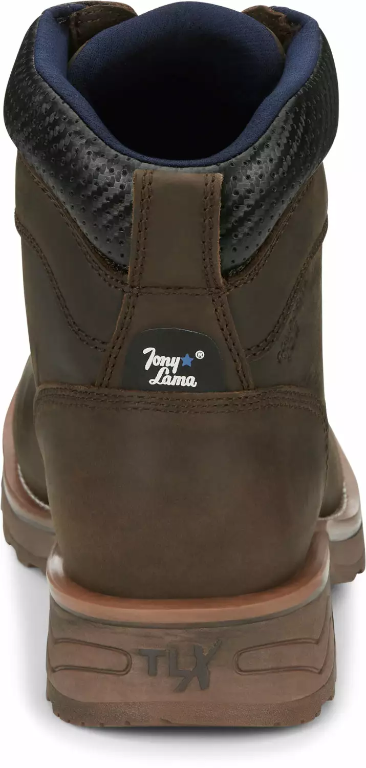 Tony Lama 6in WP Mens Walnut Kinetic Leather Work Boots 7 Tony Lama 6in WP Mens Walnut Kinetic Leather Work Boots - Image 5