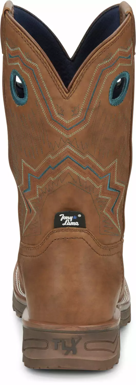 Tony Lama 10in Womens Golden Brown Lumen Comp Toe Leather Work Boots 7 Tony Lama 10in Womens Golden Brown Lumen Comp Toe Leather Work Boots - Image 5