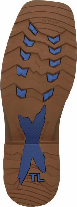 Tony Lama 11in Mens Red/Brown Energy Comp Toe Leather Work Boots -Boots Sales Shop TNL 007 TW3400