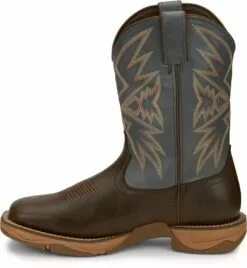 Tony Lama 11in 3R Mens Coffee/Blue Bartlett Leather Work Boots -Boots Sales Shop TNL 009 RR3358
