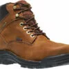 Wolverine Mens Brown Leather Durbin WP 6in Work Boots