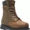 Wolverine Mens Brown Leather McKay WP ST 8in Work Boots -Boots Sales Shop WBSM W05680 042215 F15 045