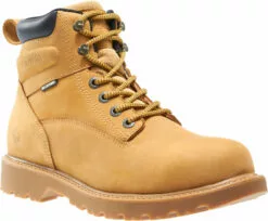 Wolverine Mens Wheat Leather Floorhand WP ST 6in Work Boots -Boots Sales Shop WBSM W10632 101315 F16 045