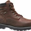 Wolverine Mens Dark Brown Leather Floorhand WP ST 6in Work Boots