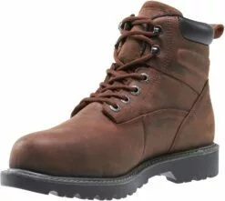 Wolverine Mens Dark Brown Leather Floorhand WP ST 6in Work Boots -Boots Sales Shop WBSM W10633 101215 F16 135