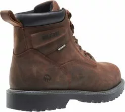 Wolverine Mens Dark Brown Leather Floorhand WP ST 6in Work Boots -Boots Sales Shop WBSM W10633 101215 F16 315