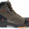 Wolverine Mens Brown Leather Blade LX WP CarbonMax 6in Work Boots