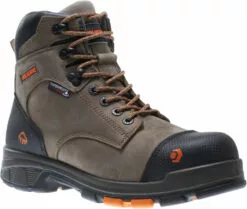 Wolverine Mens Brown Leather Blade LX WP CarbonMax 6in Work Boots -Boots Sales Shop WBSM W10653 032816 S17 045